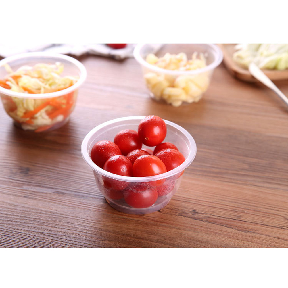 Food Snacks Party - 50Pcs Mangkuk Plastik Sekali Pakai Transparan