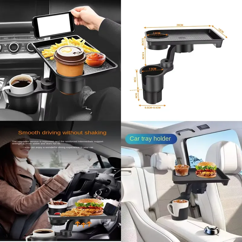 Food Snack - Pembatas Cangkir Mobil Multifungsi dengan Meja