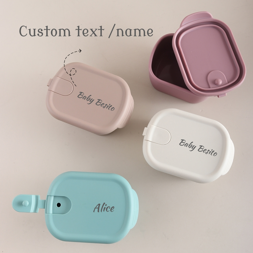 Food Snacks Name - Nama atau Teks Kustom 1pc Wadah