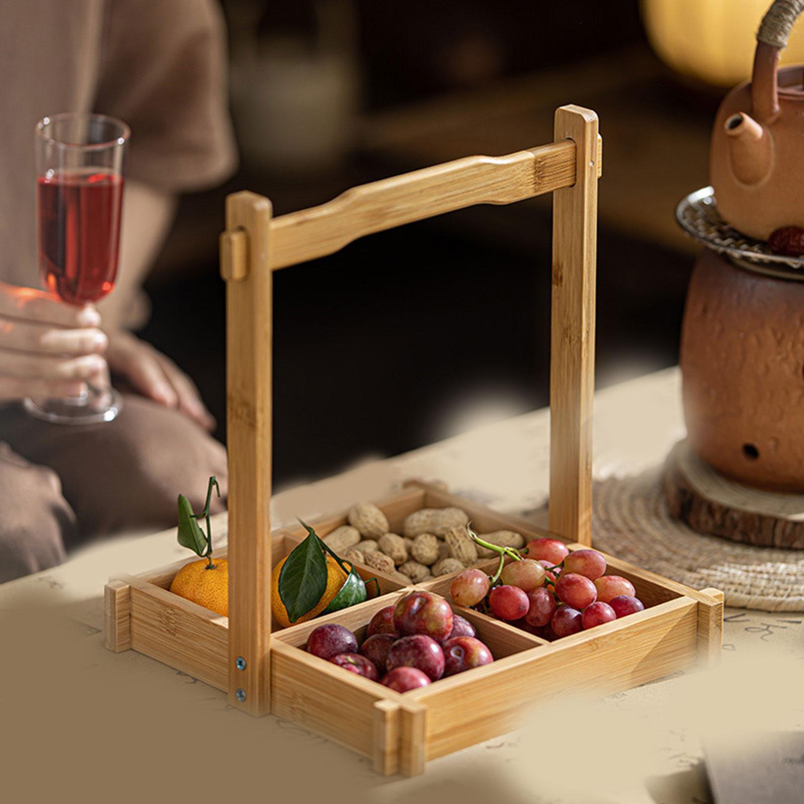 Food Platter Snacks - Nampan Piring Kacang Bambu Nampan Saji
