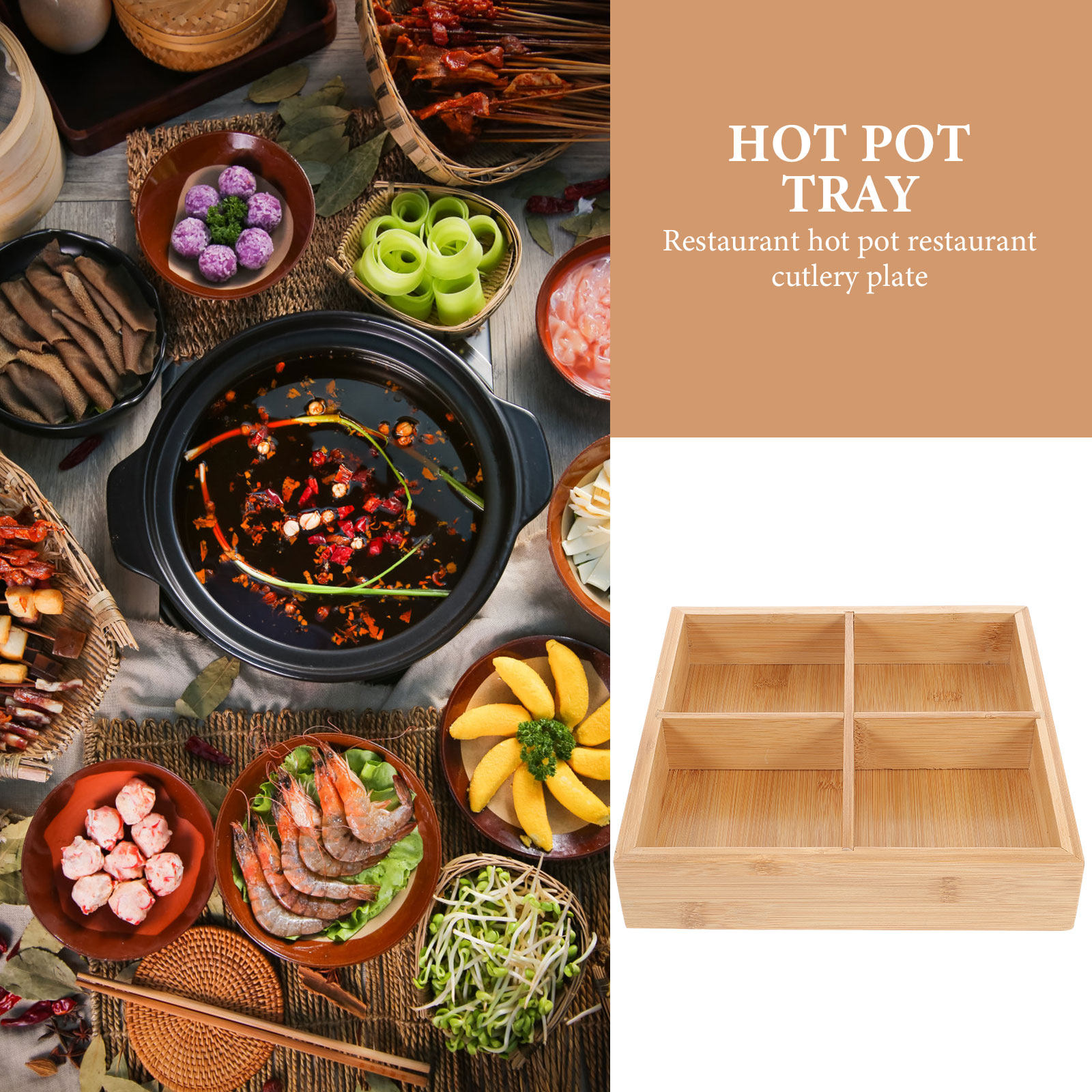 Nampan Sajian Bambu dengan 6 K - Food Snacks Party ulasan dan harga