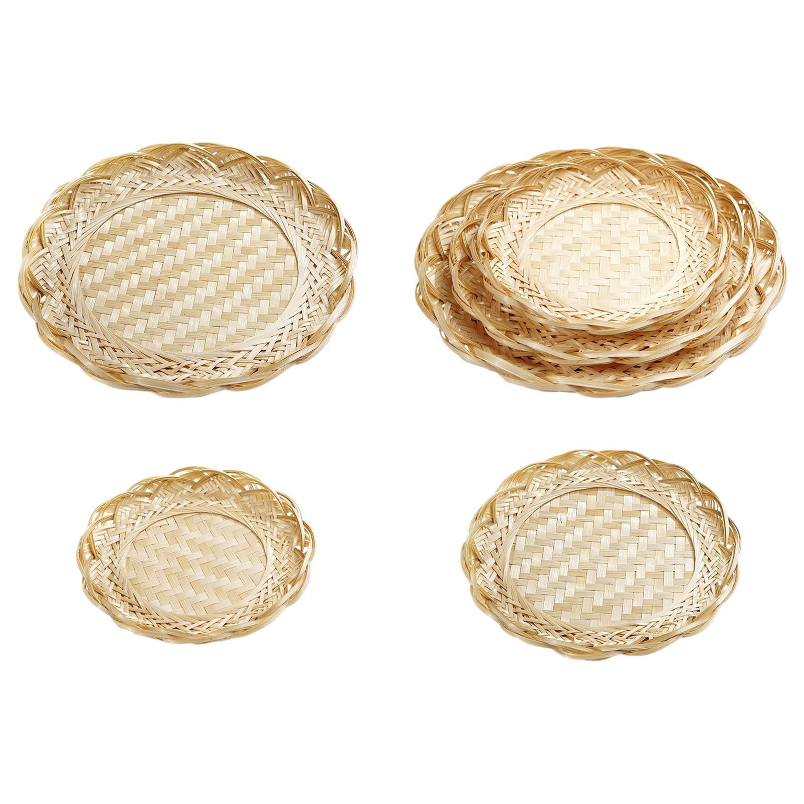 Keranjang Bambu Nampan Penyimp - Food Platter Snacks ulasan dan harga