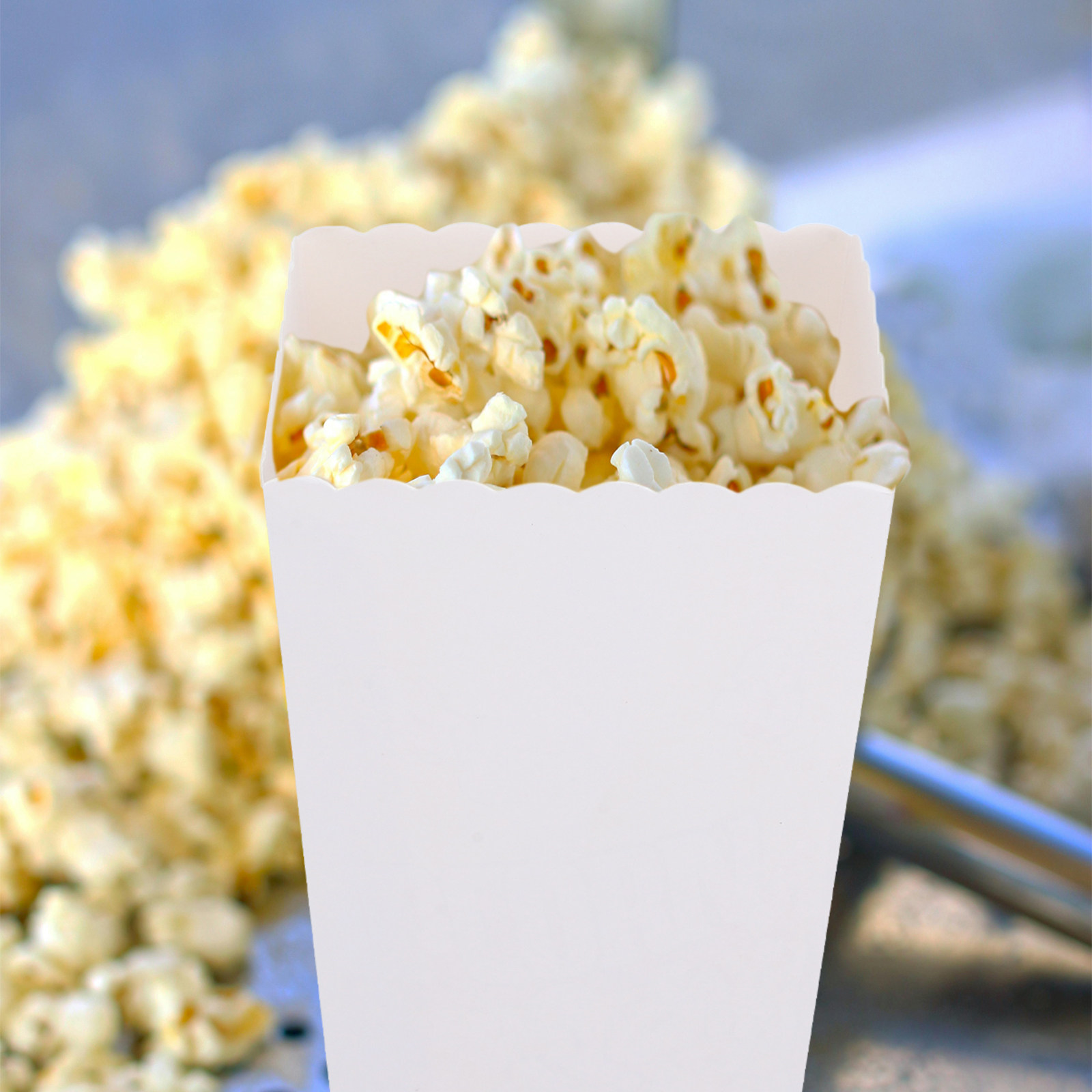 50Pcs Kotak Popcorn Sekali Pak - Food Snacks Party ulasan dan harga