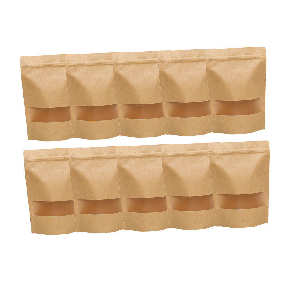 50Pcs Kantong Kertas Kraft Ber - Food Snack ulasan dan harga