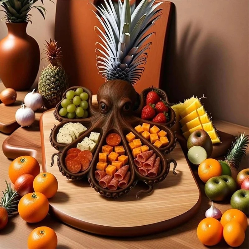 Nampan Sajian Gurita Kayu, Pir - Food Platter Snacks ulasan dan harga