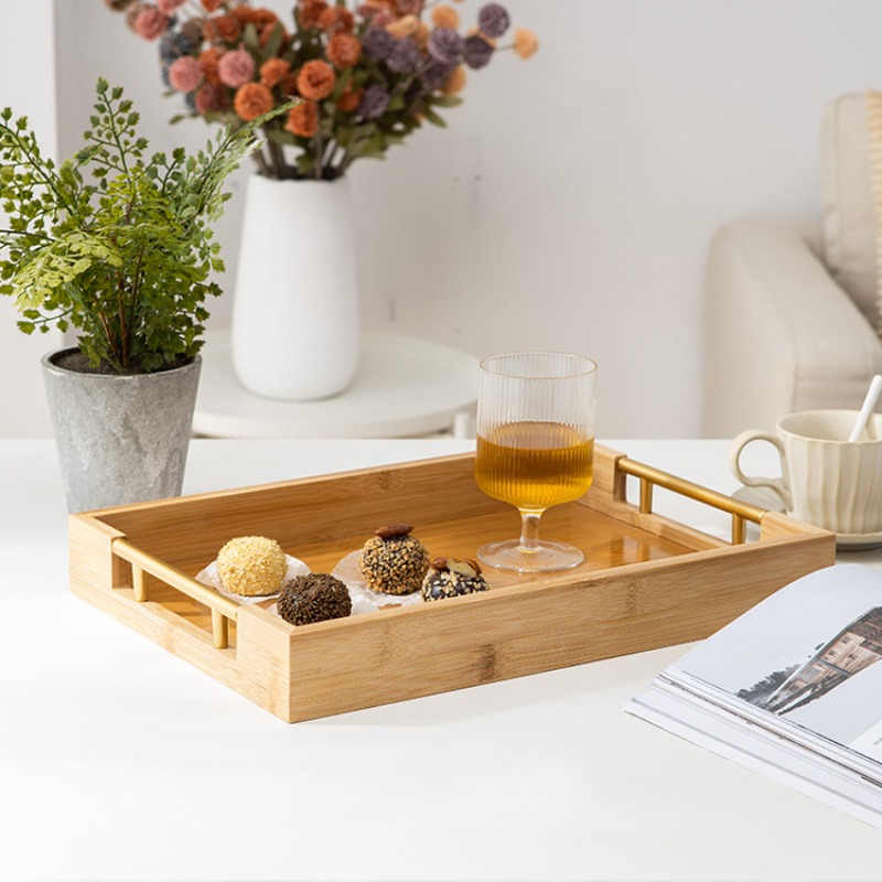 Set Nampan Sajian Bambu Alami  - Food Platter Snacks ulasan dan harga